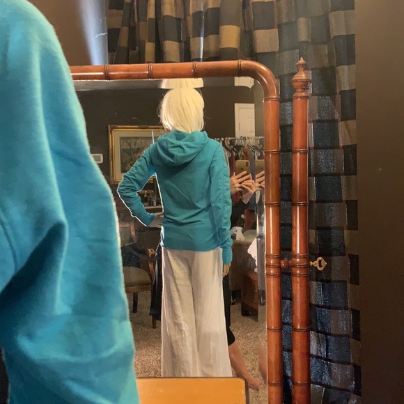 Women's Turquoise CHAMPION HOODIE SMALL - Picture 8 of 12